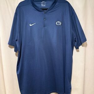 Nike Penn State Dri-Fit Blade Collar Polo Shirt